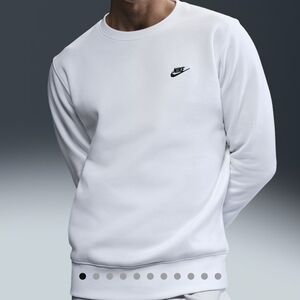 Nike Men's Classic White Crewneck Sweater